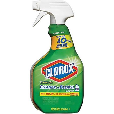 CLOROX Clorox CLO31221 32 oz Clean-Up Cleaner Plus Bleach Spray; Original Scent; Multi Color CLO31221